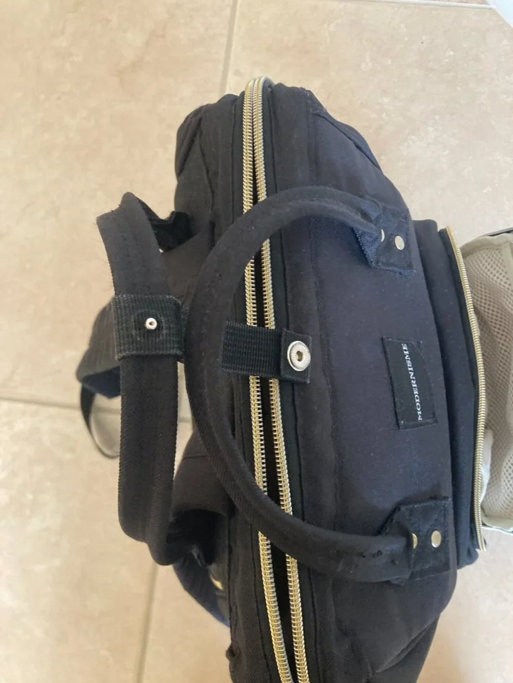 Black Baby Diaper Bag